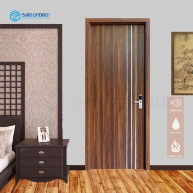 Cửa gỗ Composite là dòng cửa thích hợp là cửa gỗ phòng tắm